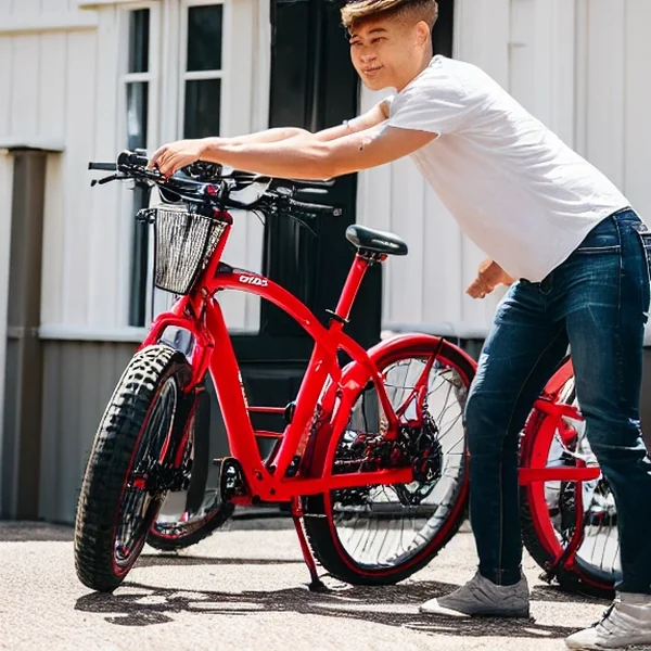 Detail eines Fatbike-Reifens